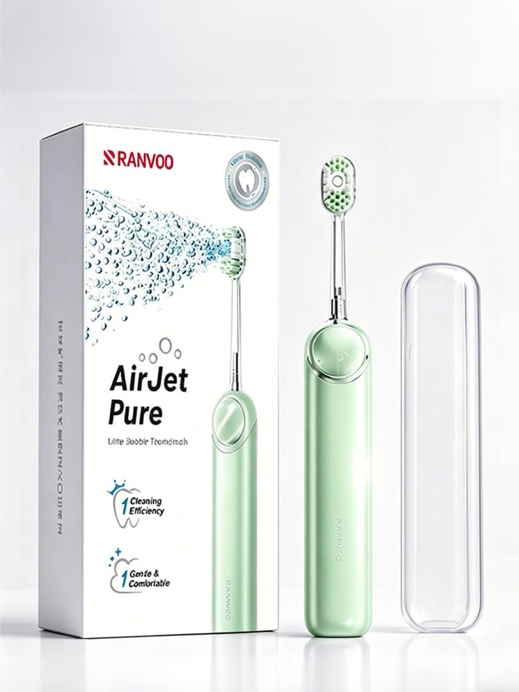 Electric Toothbrush for Adults [New-Generation Bubble Brush Head | Low-Friction Deep Cleaning]
