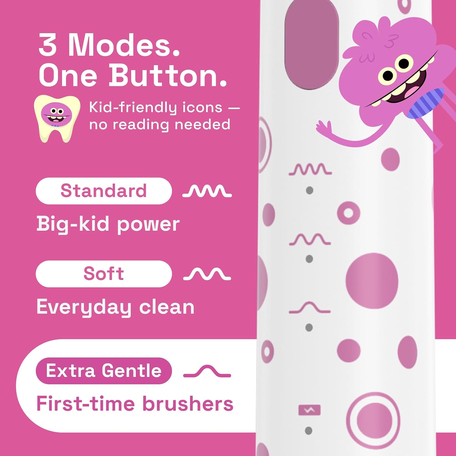 Co-branded sonic electric toothbrush for children (suitable for ages 3 and up).