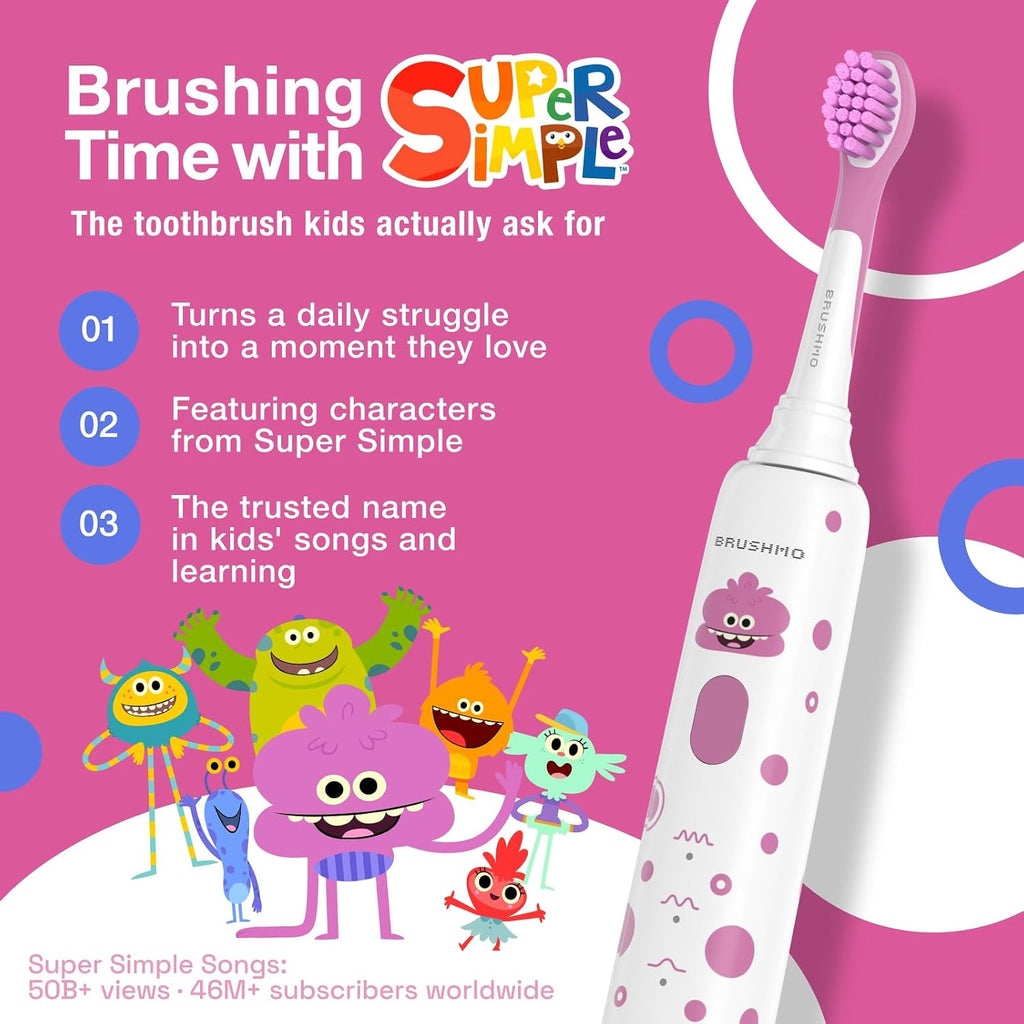 Co-branded sonic electric toothbrush for children (suitable for ages 3 and up).