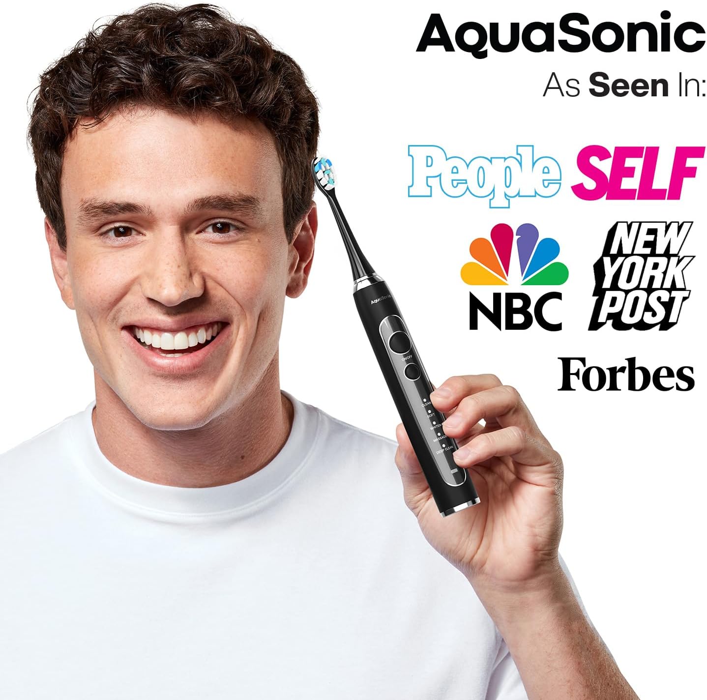 Ultra-Whitening Electric Toothbrush — 5 Modes & Smart Timer — Premium Travel Case & 6 Proflex Brush Heads