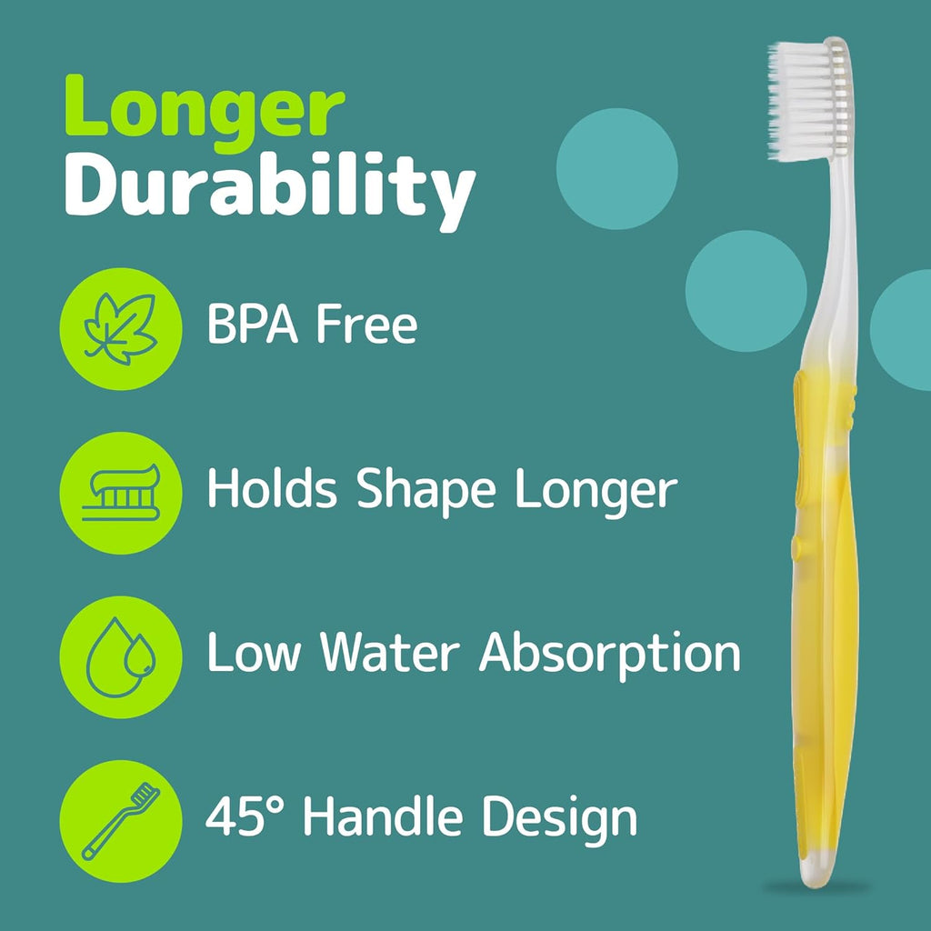 Ultra-soft toothbrush (standard head) specially designed for sensitive teeth and receding gums.