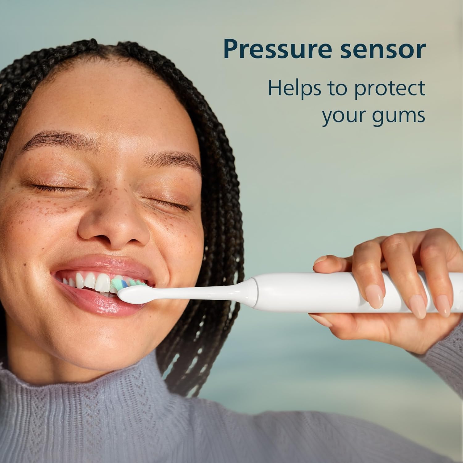 Sonicare 4100 Series Electric Toothbrush — A sonic electric toothbrush featuring advanced sonic technology.