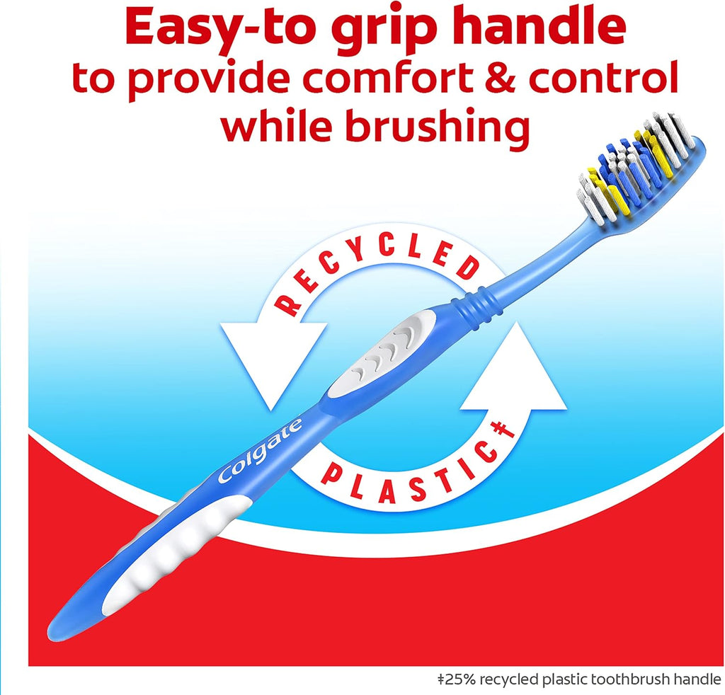 Extra Clean Toothbrush — Soft-Bristle Toothbrush for Adults — 6-Pack (1 Pack)