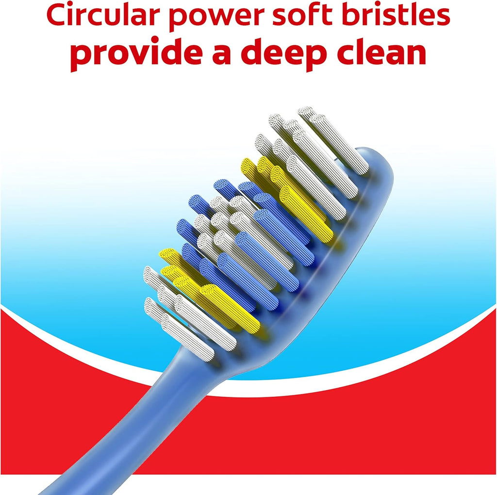 Extra Clean Toothbrush — Soft-Bristle Toothbrush for Adults — 6-Pack (1 Pack)