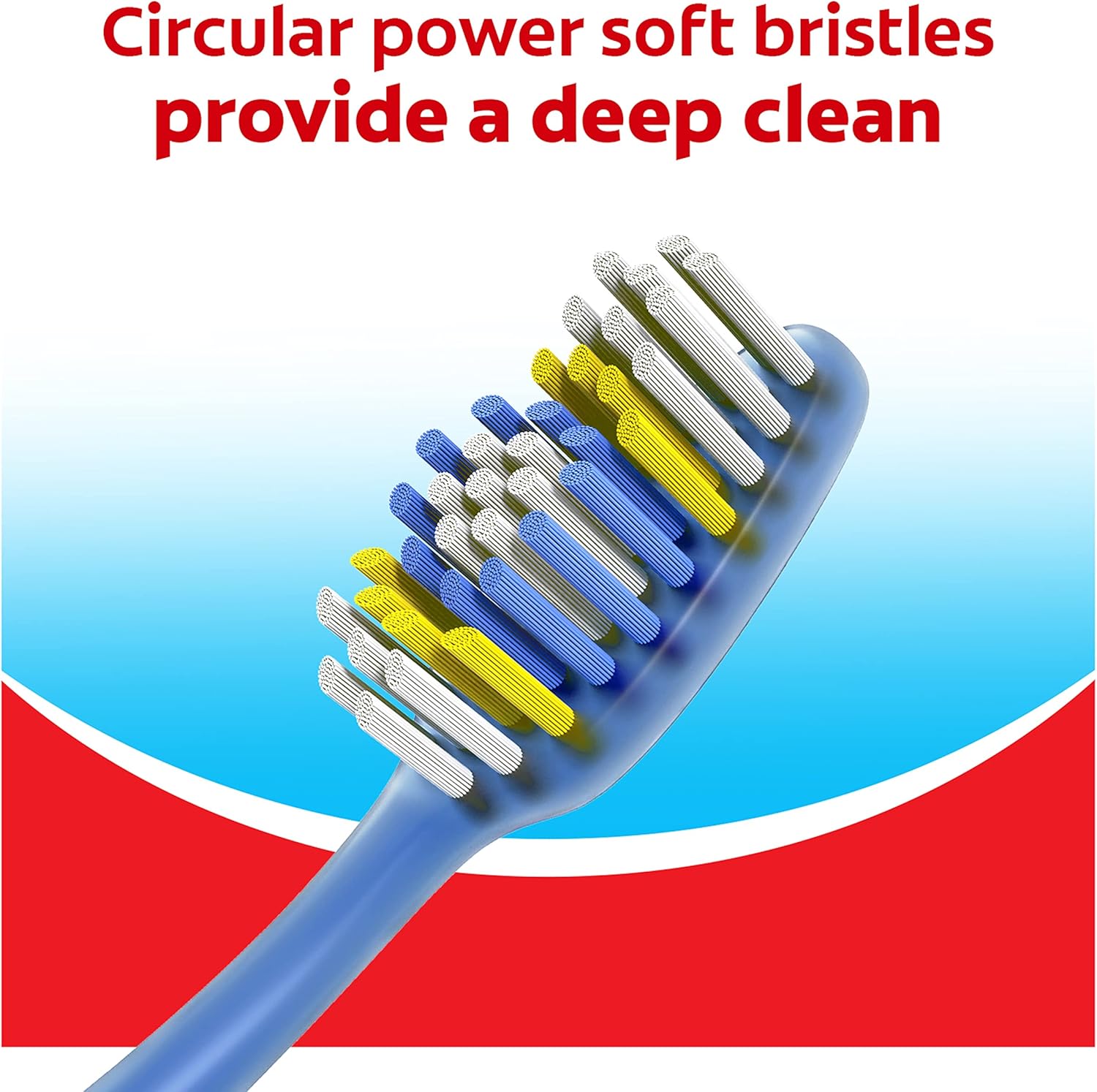 Extra Clean Toothbrush — Soft-Bristle Toothbrush for Adults — 6-Pack (1 Pack)